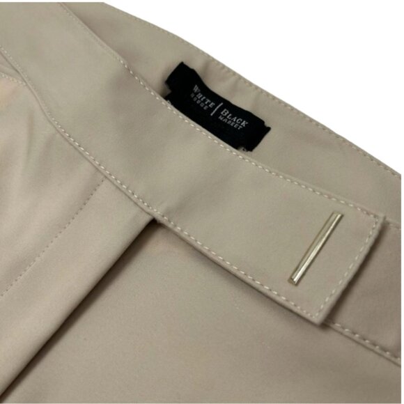 NWT WHBM Perfect Form Slim Ankle Pants Shell Beige 8R NWT Stretch Workwear - Picture 6 of 13
